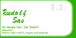 rudolf sas business card